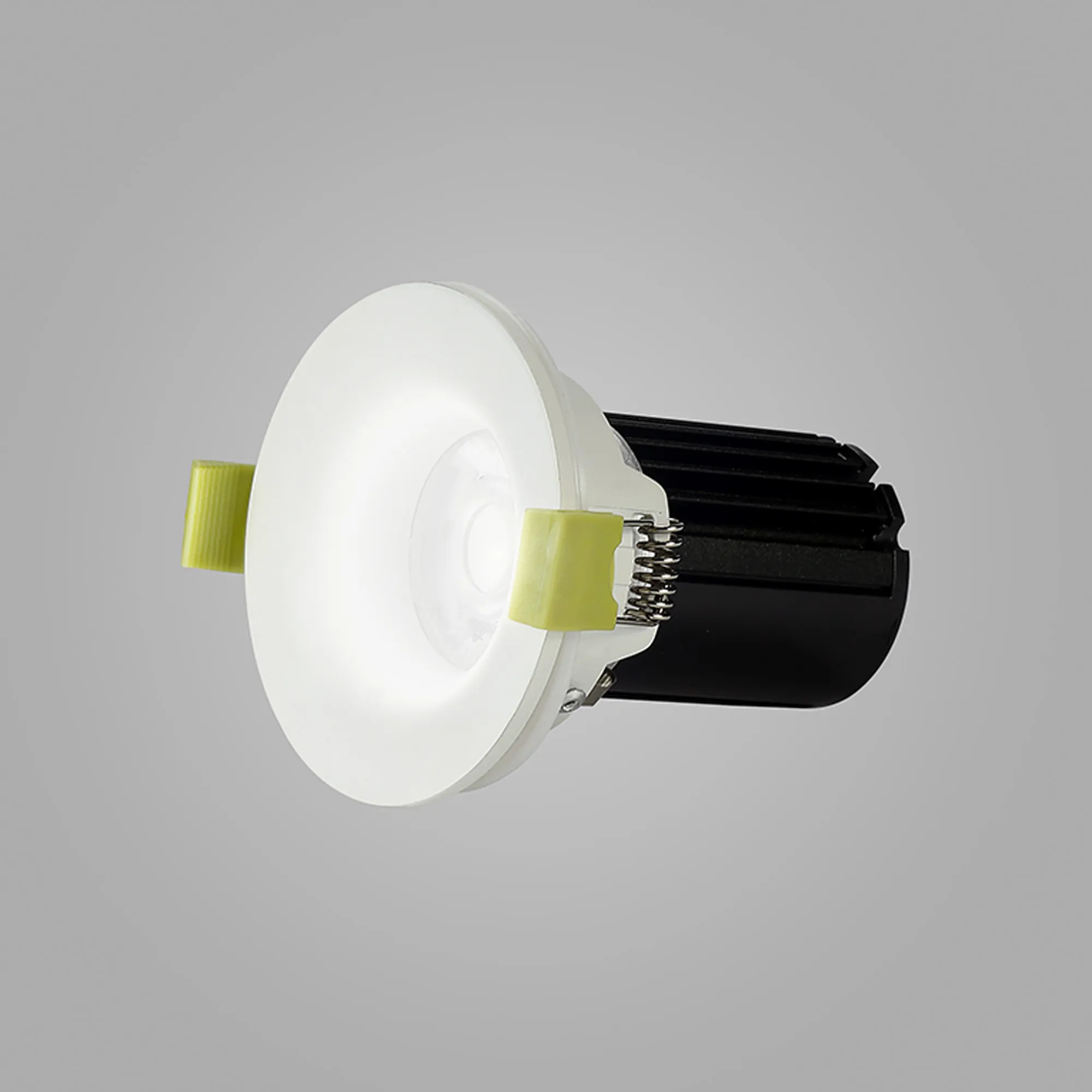 Bruve 9 Tridonic powered 9W 2700K 700lm 36° LED Engine,250mA , CRI>90 LED Engine Matt White Fixed Round Recessed Downlight, Inner Glass cover, IP65 DM201457  Dlux Bruve 9 IP65